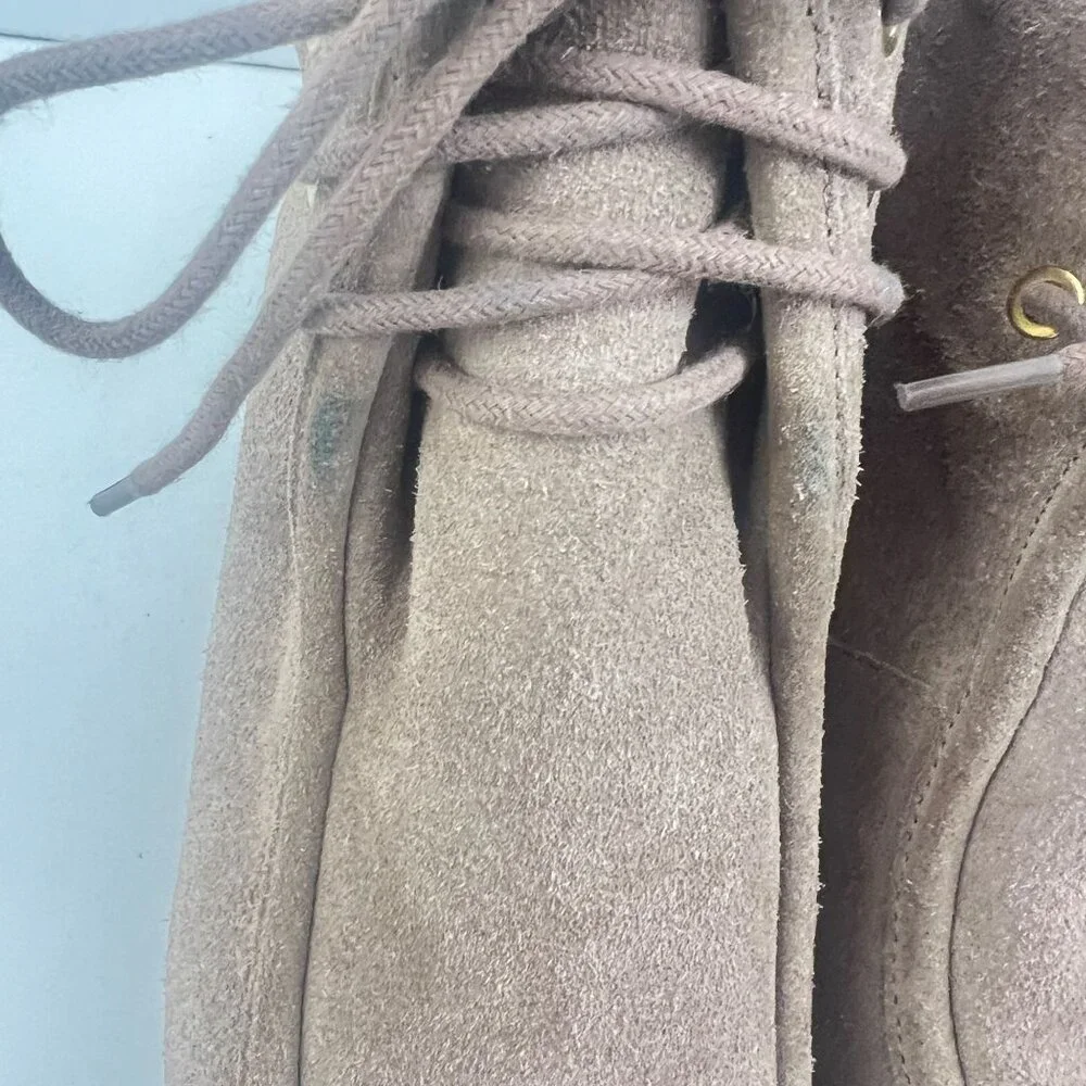 Michael Kors Rory Suede Ankle Boots Bootie Wedge‎ Dune Size 10